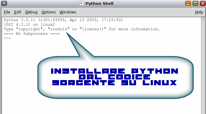 Installare Python dal codice sorgente su Linux