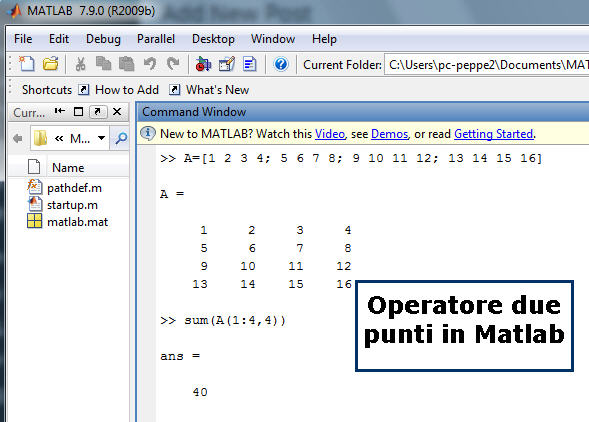operatore.matlab